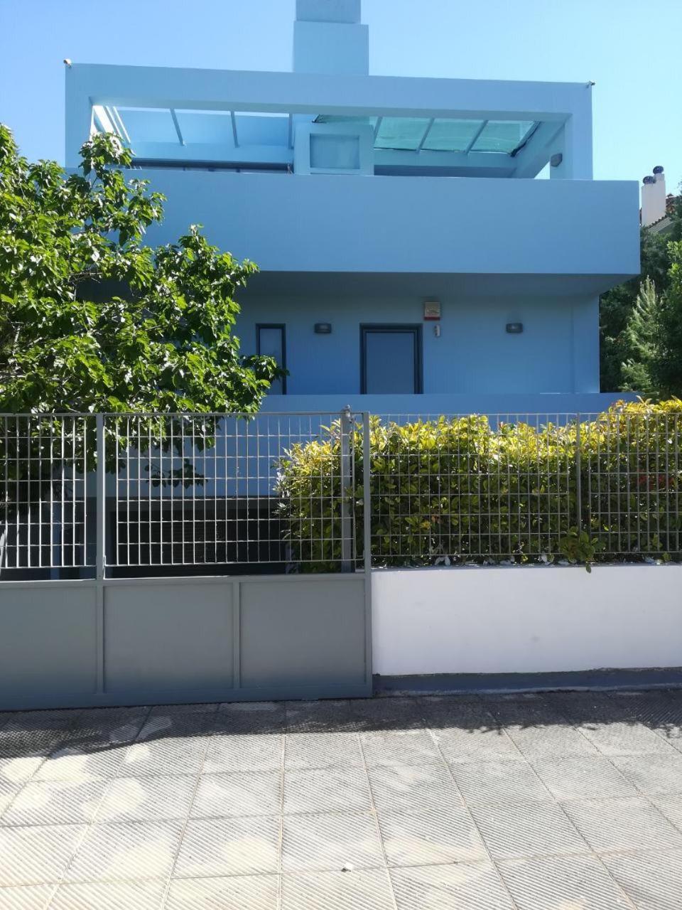 Mina'S Villa, 200M From The Beach Pórto Ráfti Exteriör bild